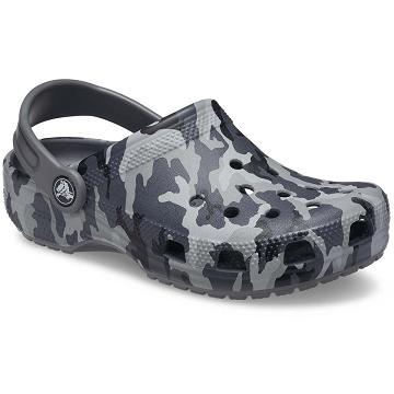 Crocs Classic Camo Boys' Clogs Grey / Multi | Australia 1338SGLO